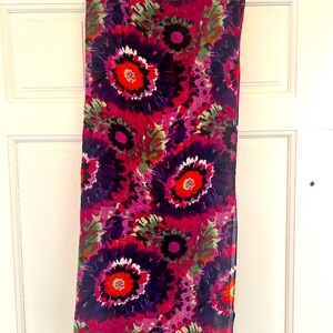 Purple tie dye infinity scarf 29.5” x 35”